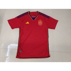 2022 Spain Home Red Jacquard